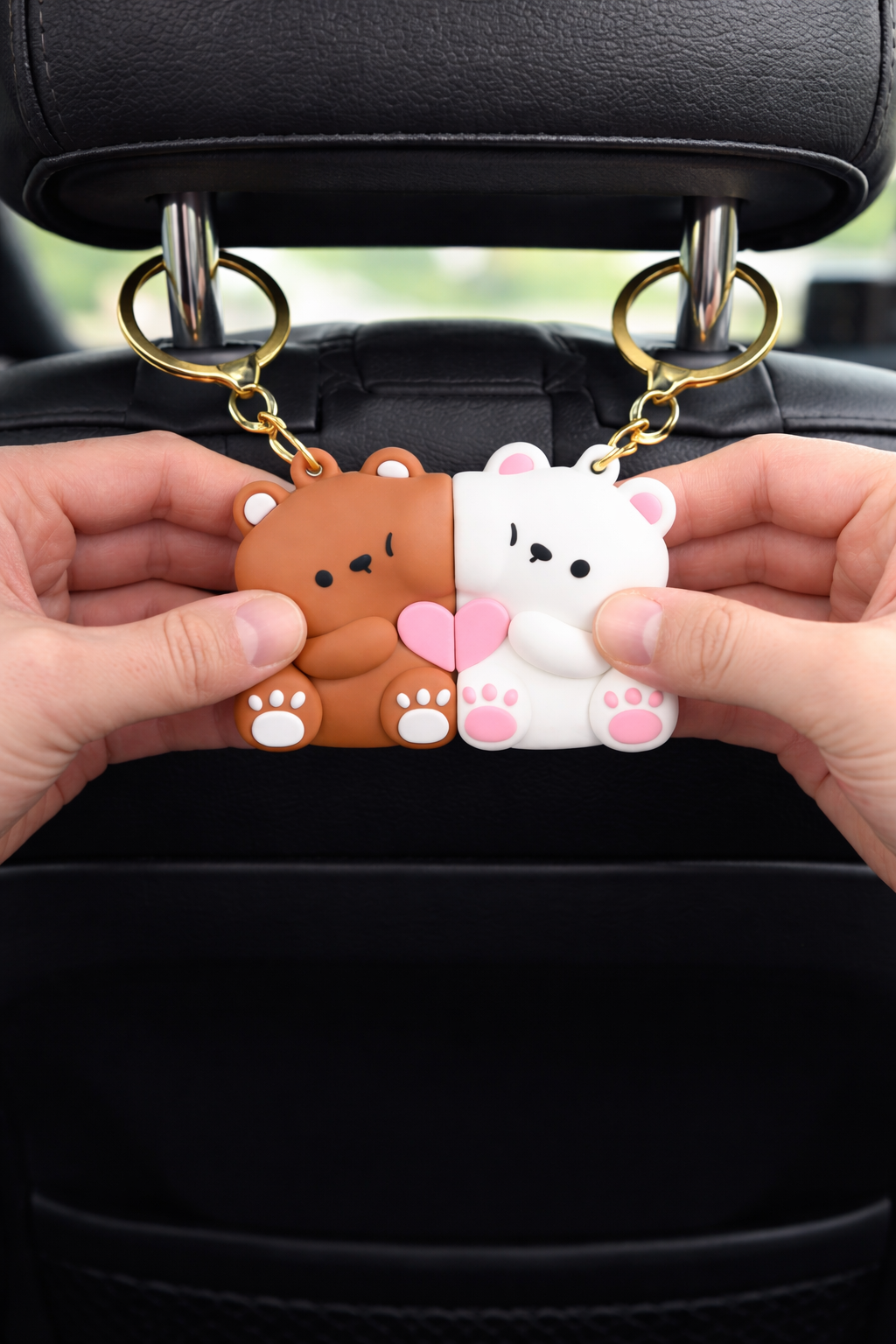 Étreinte Lumè™ — Magnetic Couple Bear Keychains